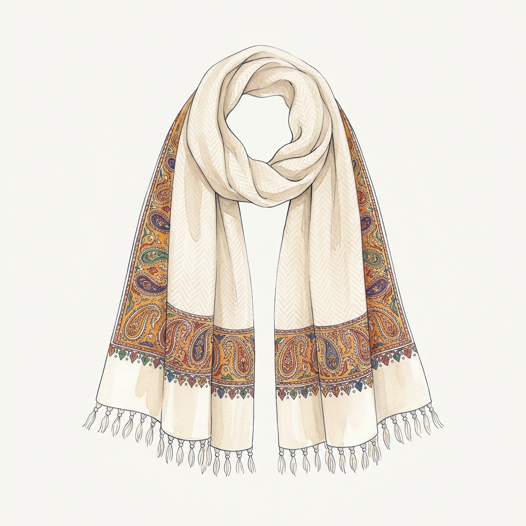 Châle Pashmina du Cachemire
